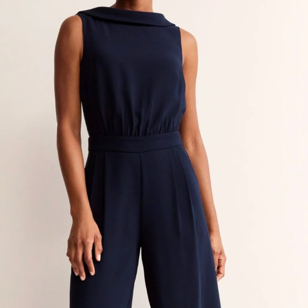 Clarissa Jumpsuit - Boden - Navy - US 12R UK 16R